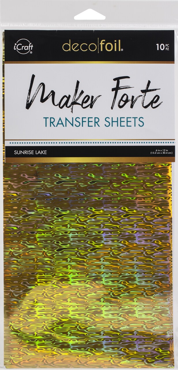 Deco Foil By Maker Forte Transfer Sheets 6X12 10/Pkg